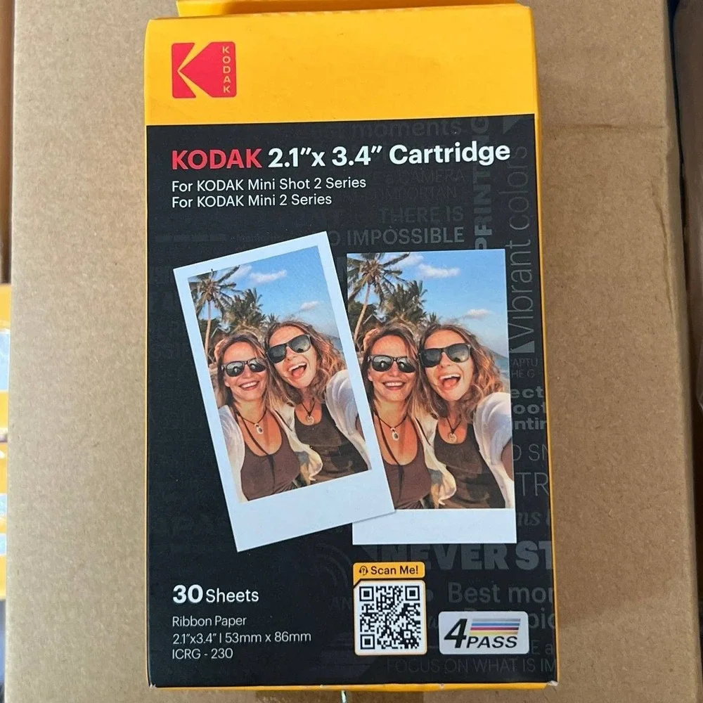 Kodak Cartridge 2.1 X 3.4 30 Sheets For Kodak Mini Shot 2 / Mini 2 Instant BNIB